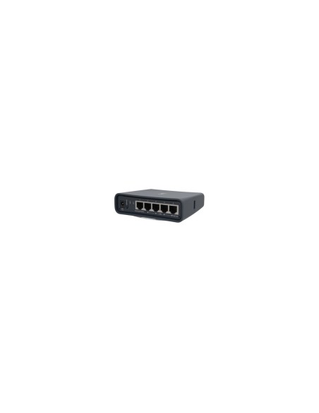 PUNTO DE ACCESO MIKROTIK HAP AC LITE TOWER CPU 650MHZ 5X LAN 10/100 ANTENAS 2/1.5DBI USB ROUTEROS NEGRO RB952UI-5AC2ND-TC