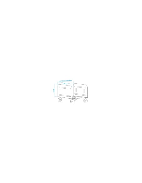 SOPORTE CPU CON RUEDAS TOOQ NEGRO UMCS0004-B