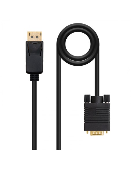 CONVERSOR NANO CABLE DISPLAYPORT/MACHO A VGA/MACHO 2M NEGRO 10.15.4402