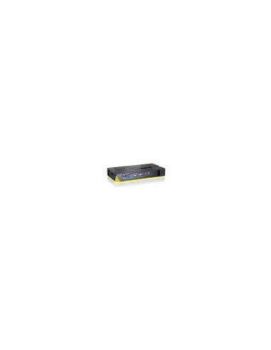 CONMUTADOR AUTOMATICO SOBREMESA LEVEL ONE V/T/M 1A4 CPUS USB CON AUDIO CABLES INCLUIDOS KVM-0421