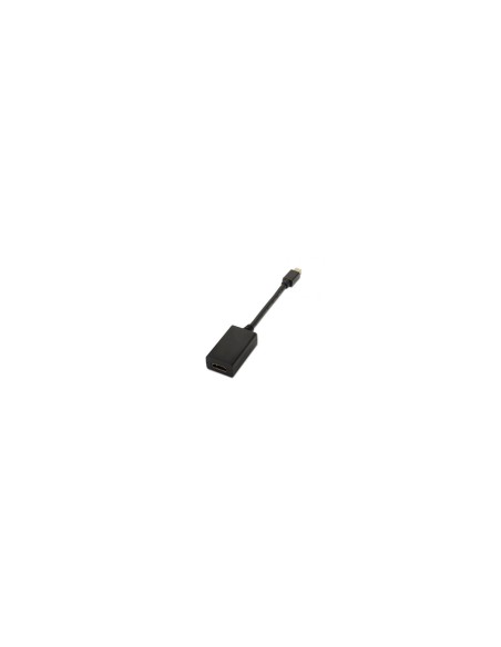 ADAPTADOR AISENS MINI DISPLAYPORT MACHO A HDMI TIPO A HEMBRA 15CM NEGRO A125-0137