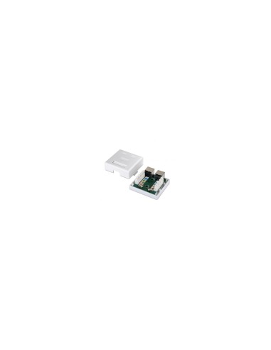 ROSETA DE SUPERFICIE AISENS RJ45 CAT6 FTP 2XTOMAS BLANCO A139-0304