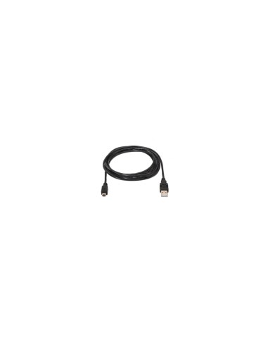 CABLE AISENS USB 2.0 MACHO A MINI USB 5 PINES 3M NEGRO A101-0026