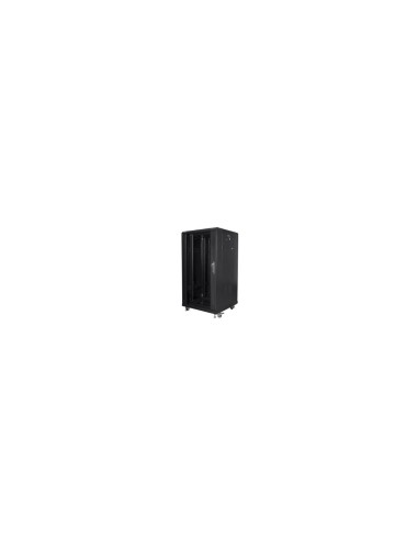 ARMARIO RACK LANBERG 19P 22U IP20 HASTA 800KG DE CARGA ACCESORIOS MONTAJE INCLUYE RUEDAS NEGRO FF01-6622-12B