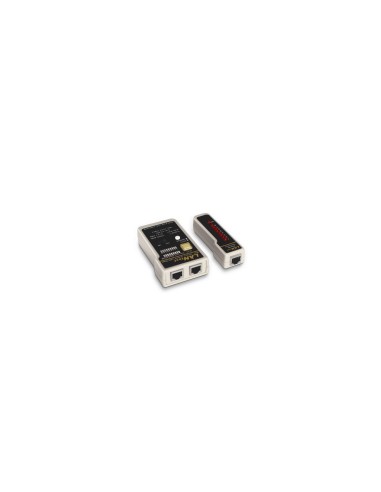 TESTER AISENS PARA CABLE RJ11 RJ12 RJ45 COAXIAL INDICADORES LED PARA CONEXIONES Y FALLOS A142-0314