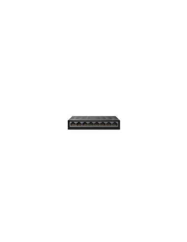 SWITCH TP-LINK CON MONTAJE EN RACK 8 PUERTOS NEGRO LS1008G