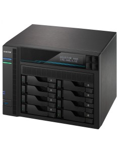 SERVIDOR NAS ASUSTOR 8 BAHIAS ATOM C3538 QUAD CORE DENVERTON 2.1GHZ 8GB 2X2.5GBE 2X10GBE RAID 0.1 JBOD SATA6GB USB 3.0 AS6508T