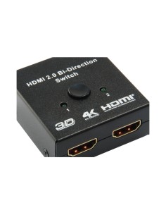 SWITCH EQUIP SELECTOR HDMI BIDIRECIONAL EQUIP 2 ENTRADAS 1 SALIDA A 1 ENTRADA 2 SALIDAS NEGRO 332723 2