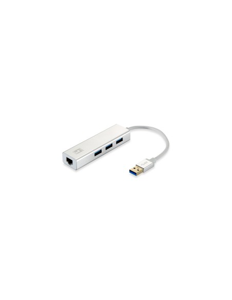 ADAPTADOR LEVEL ONE USB 3.0 GIGABIT ETHERNET RJ45 CON HUB USB 3.0 USB-0503