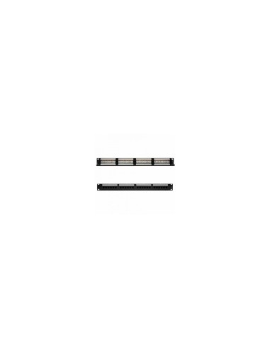 NANOCABLE 10.21.3124 PATCH PANEL 24 PUERTOS 19P 1U PARA RJ45 CAT6 DUAL IDC