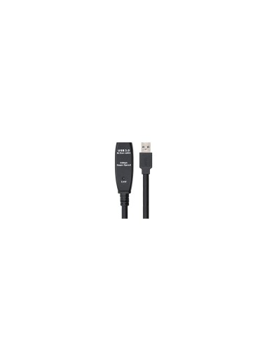 CABLE NANOCABLE USB 3.0 USB TIPO-A MACHO A USB TIPO-A HEMBRA PROLONGADOR AMPLIFICADOR 5M NEGRO 10.01.0311