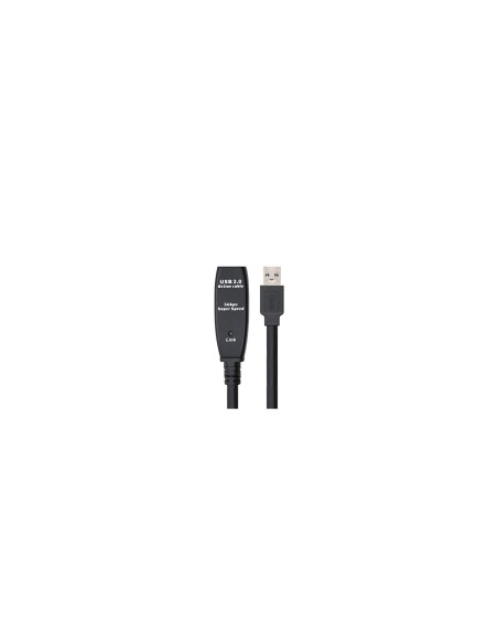 CABLE NANOCABLE USB 3.0 USB TIPO-A MACHO A USB TIPO-A HEMBRA PROLONGADOR AMPLIFICADOR 5M NEGRO 10.01.0311