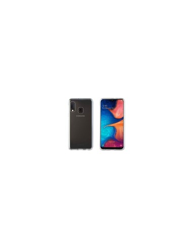 CARCASA MUVIT CRISTAL SOFT TRANSPARENTE PARA SAMSUNG GALAXY A20E FLEXIBLE POLIURETANO MUCRS0229