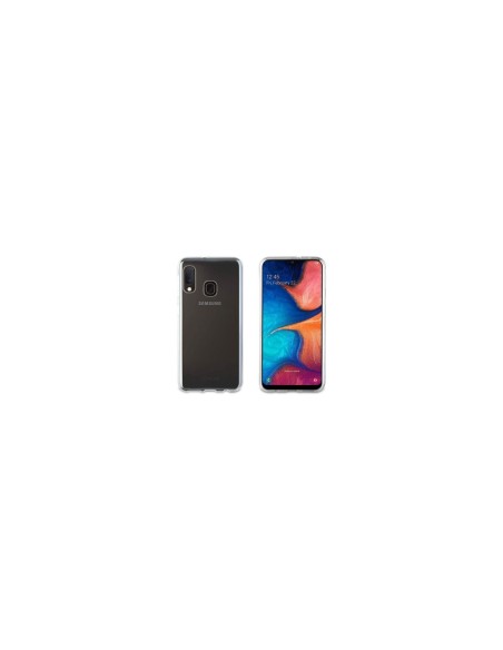 CARCASA MUVIT CRISTAL SOFT TRANSPARENTE PARA SAMSUNG GALAXY A20E FLEXIBLE POLIURETANO MUCRS0229