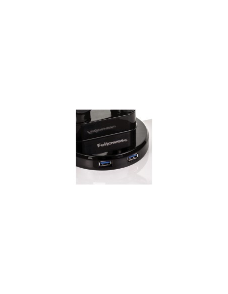 FELLOWES 8043301 BRAZO PARA MONITOR PLATINUM SERIES 2PUERTOS USB NEGRO