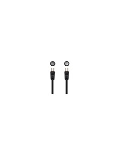 CABLE ANTENA NANOCABLE COAXIAL MACHO A COAXIAL HEMBRA 1.8METROS NEGRO 10.26.0202