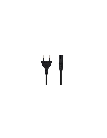 NANOCABLE 10.22.0402 CABLE ALIMENTACION  FORMA 8 CEE7 16 M A C7 H 1.5M NEGRO