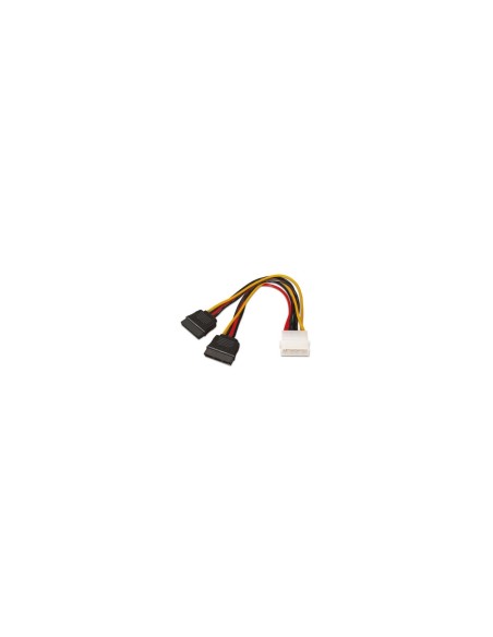 AISENS A131-0161 CABLE DUPLICADOR DE ALIMENTACION MOLEX 4PIN MACHO A 2XSATA HEMBRA 20CM