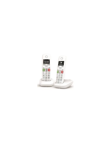 TELEFONO FIJO INALAMBRICO GIGASET E290 DUO TECLAS GRANDES Y PANTALLA DE ALTA VISIBILIDAD 150 CONTACTOS BLANCO L36852-H2901-D202