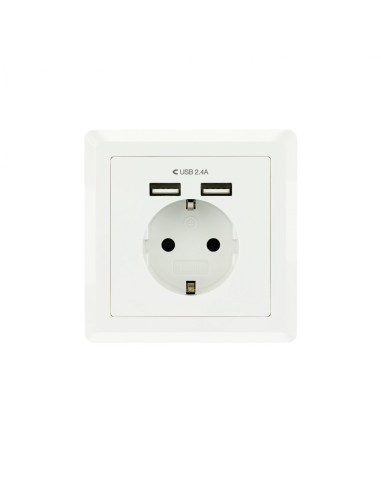 NANOCABLE 10.35.0010 ENCHUFE INTELIGENTE SCHUKO 2 USB