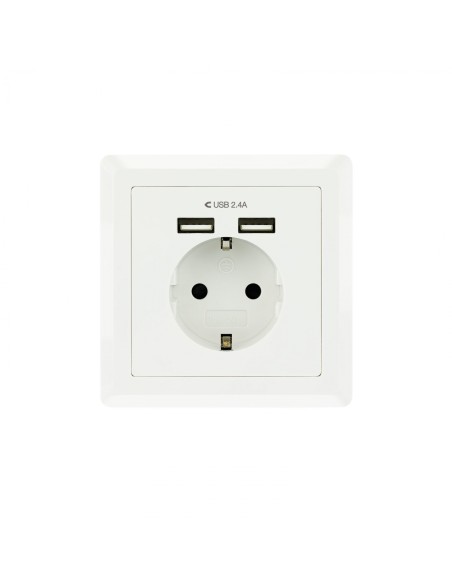 NANOCABLE 10.35.0010 ENCHUFE INTELIGENTE SCHUKO 2 USB