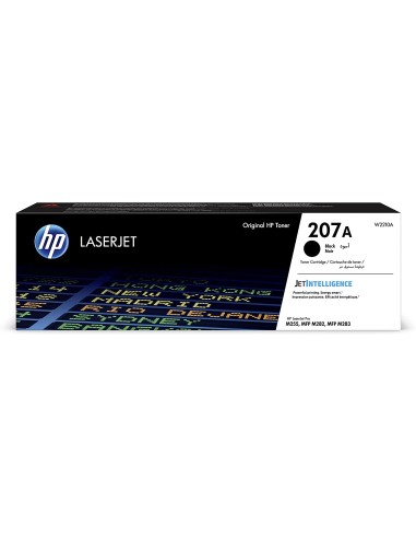 TONER ORIGINAL HP 207A JETINTELLIGENCE 1350 PAGINAS  NEGRO W2210A