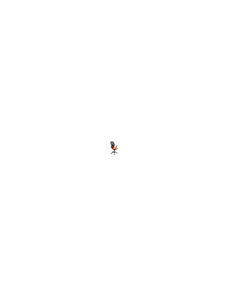 SILLA JORQUERA MALLA NEGRA ASIENTO BALI NARANJA 15SNBALI305