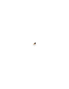 SILLA FIJA VILLALGORDO CHASIS NEGRO BALI NARANJA 27NBALI308
