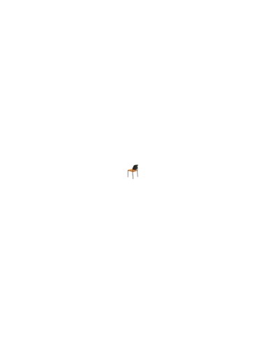 SILLA FIJA VILLALGORDO CHASIS NEGRO BALI NARANJA 27NBALI308