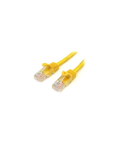 StarTech.com Cable de 2m Amarillo de Red Fast Ethernet Cat5e RJ45 sin Enganche - Cable Patch Snagless