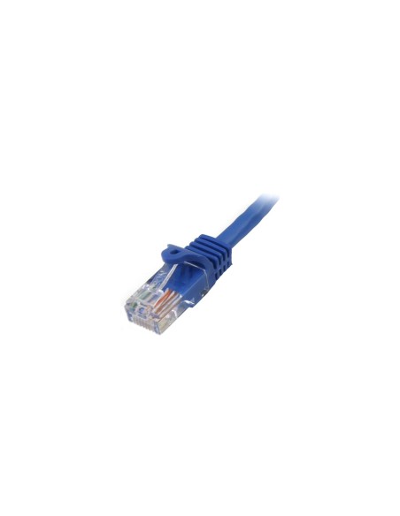 StarTech.com Cable de Red de 0,5m Azul Cat5e Ethernet RJ45 sin Enganches