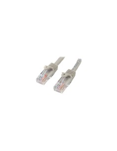 StarTech.com Cable de Red de 0,5m Gris Cat5e Ethernet RJ45 sin Enganches