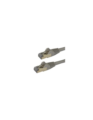 StarTech.com Cable de 2m de Red Ethernet RJ45 Cat6a Blindado STP - Cable sin Enganche Snagless - Gris