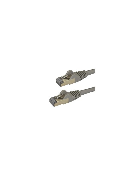 StarTech.com Cable de 2m de Red Ethernet RJ45 Cat6a Blindado STP - Cable sin Enganche Snagless - Gris