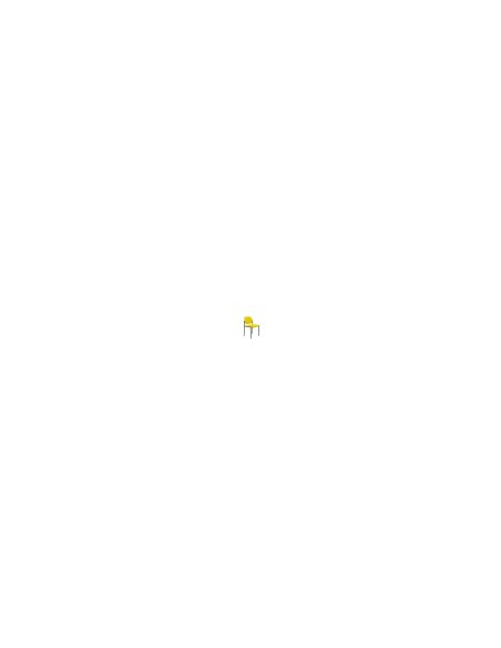 SILLA FIJA VILLALDIEGO CHASIS NEGRO SIMILPIEL AMARILLO 27NSPAM