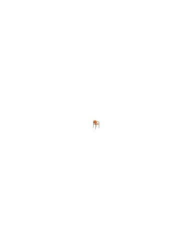 SILLA FIJA VILLALGORDO CHASIS BRAZOS NEGRO SIMILPIEL NARANJA 27NSPNACB