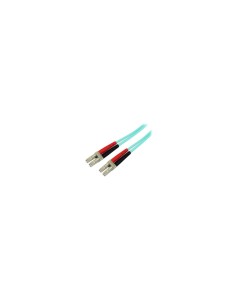 StarTech.com Cable de Fibra Í?ptica Patch de 10Gb Multimodo 50/125 Dúplex LSZH LC a LC de 10m â?? Aqua
