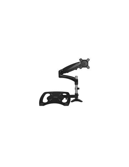 StarTech.com Brazo para un Monitor - Base para Ordenador Portátil con Ajuste de Altura de un Toque negro