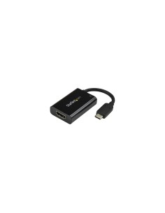 StarTech.com Adaptador USB-C a HDMI 4K con Entrega de Alimentación por USB - 60 Watts - Negro