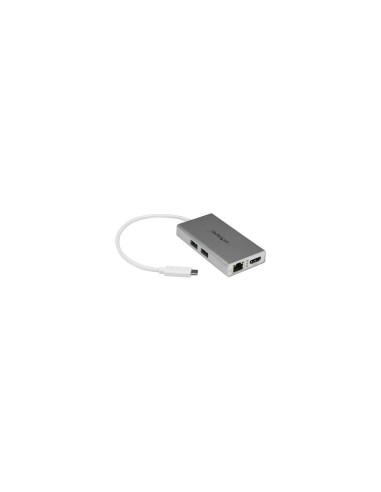 StarTech.com Adaptador USB-C Multifunción para Ordenadores Portátiles - con Entrega de Potencia - 4K HDMI - USB 3.0 - Blanco