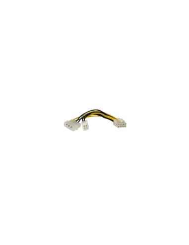 StarTech.com EPS48ADAP Adaptador de corriente EPS de 4 Pines a 8 Pines de 6 pulgadas con LP4 - H/M