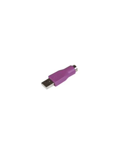 StarTech.com Adaptador Conversor PS/2 MiniDIN a USB para Teclado - PS/2 Hembra - USB A Macho - Violeta