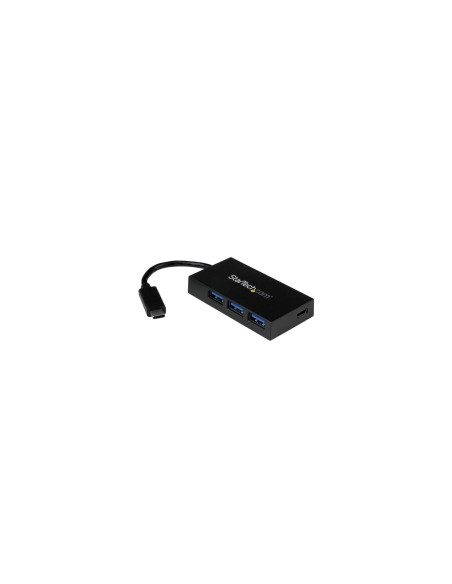 StarTech.com Concentrador Hub USB 3.0 de 4 Puertos - USB-C a 1x USB-C y 3x USB-A Negro