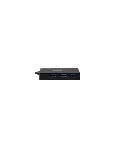 StarTech.com Concentrador Hub USB 3.0 de 4 Puertos - USB-C a 1x USB-C y 3x USB-A Negro