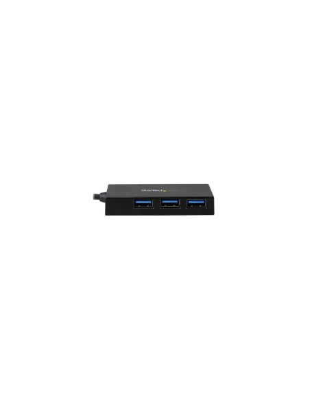 StarTech.com Concentrador Hub USB 3.0 de 4 Puertos - USB-C a 1x USB-C y 3x USB-A Negro