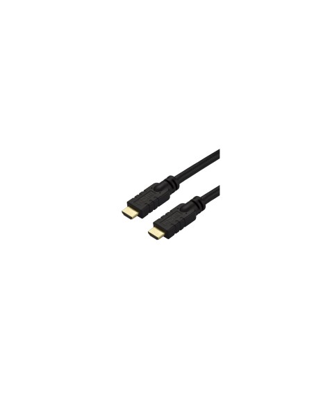 StarTech.com Cable de 10 metros HDMI con ethernet de alta velocidad Activo 4K - Cable HDMI CL2 para Instalación en Pared - Negro