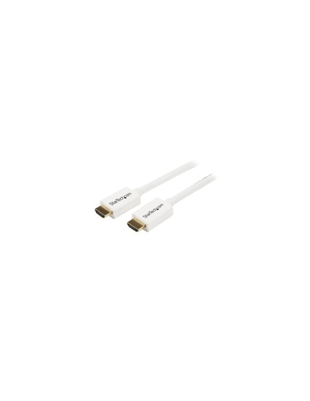 StarTech.com Cable HDMI de alta velocidad de 7m - Macho a Macho - Certificado CL3 Instalación en Pared - Blanco