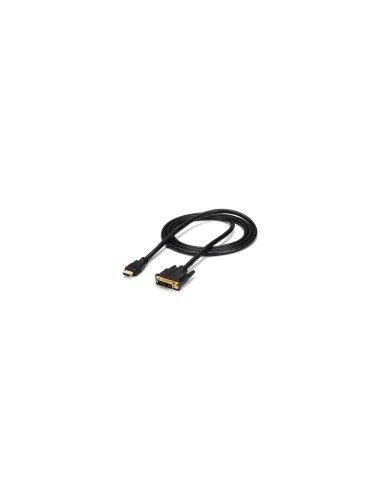 StarTech.com Cable Adaptador Conversor HDMI a DVI-D de 1.8m - Macho a Macho - Convertidor de VÍ­deo - Negro