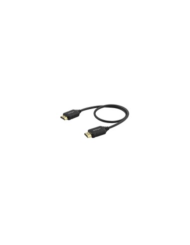 StarTech.com Cable de 0,5m HDMI de alta velocidad premium con Ethernet - 4K 60Hz - Cable para Blu-Ray UltraHD 4K 2.0 - Negro