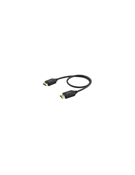 StarTech.com Cable de 0,5m HDMI de alta velocidad premium con Ethernet - 4K 60Hz - Cable para Blu-Ray UltraHD 4K 2.0 - Negro